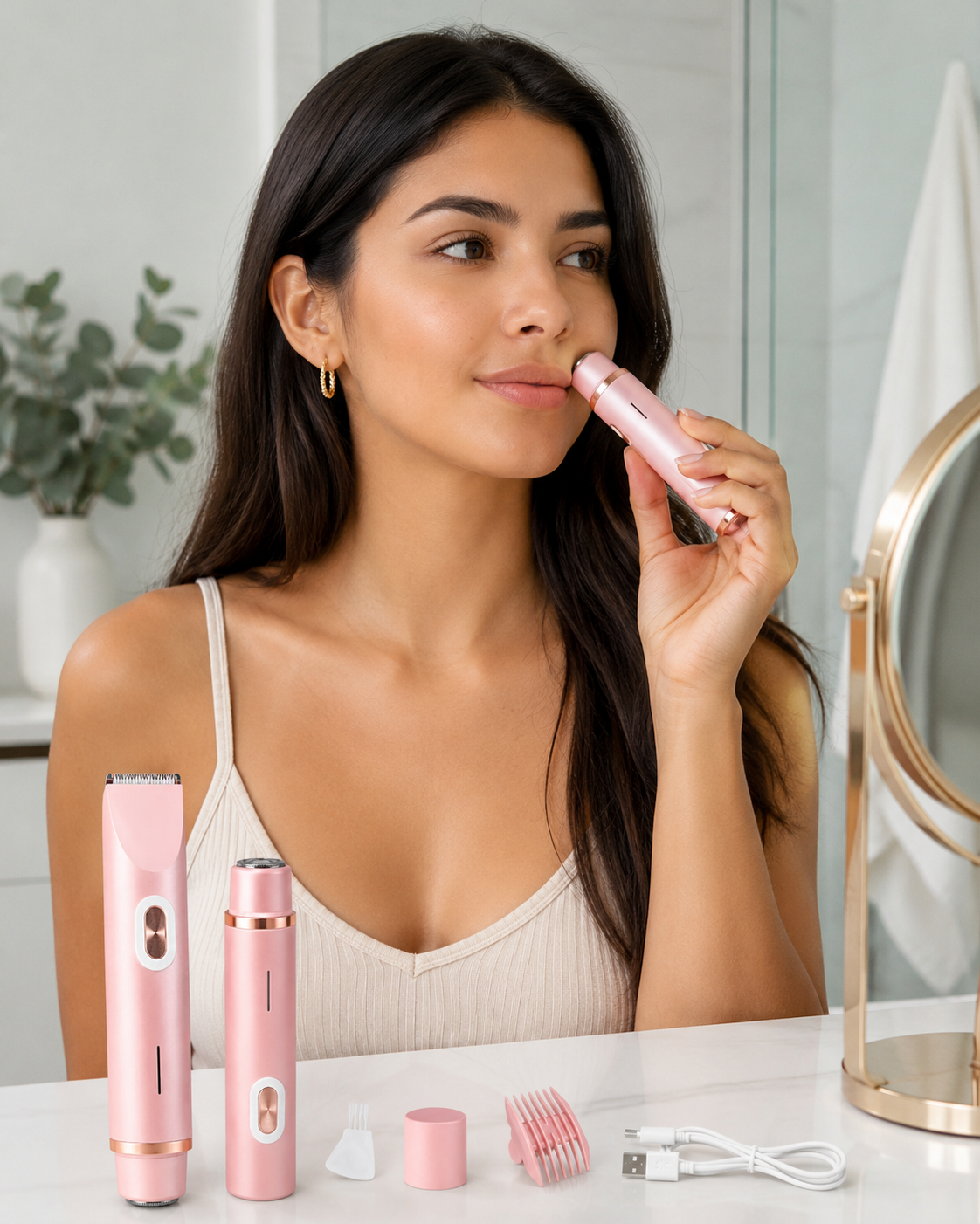 Afeitadora y Recortadora 2 en 1 Cleiiro Trim Pro: piel suave sin irritación