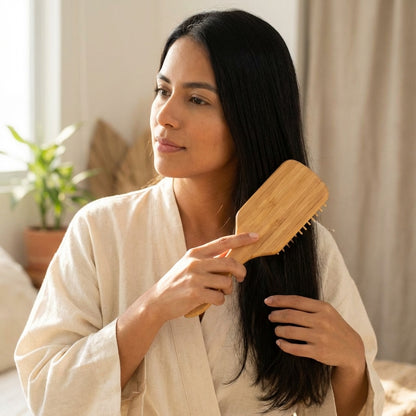 Cepillo de Cabello en Bambú Natural