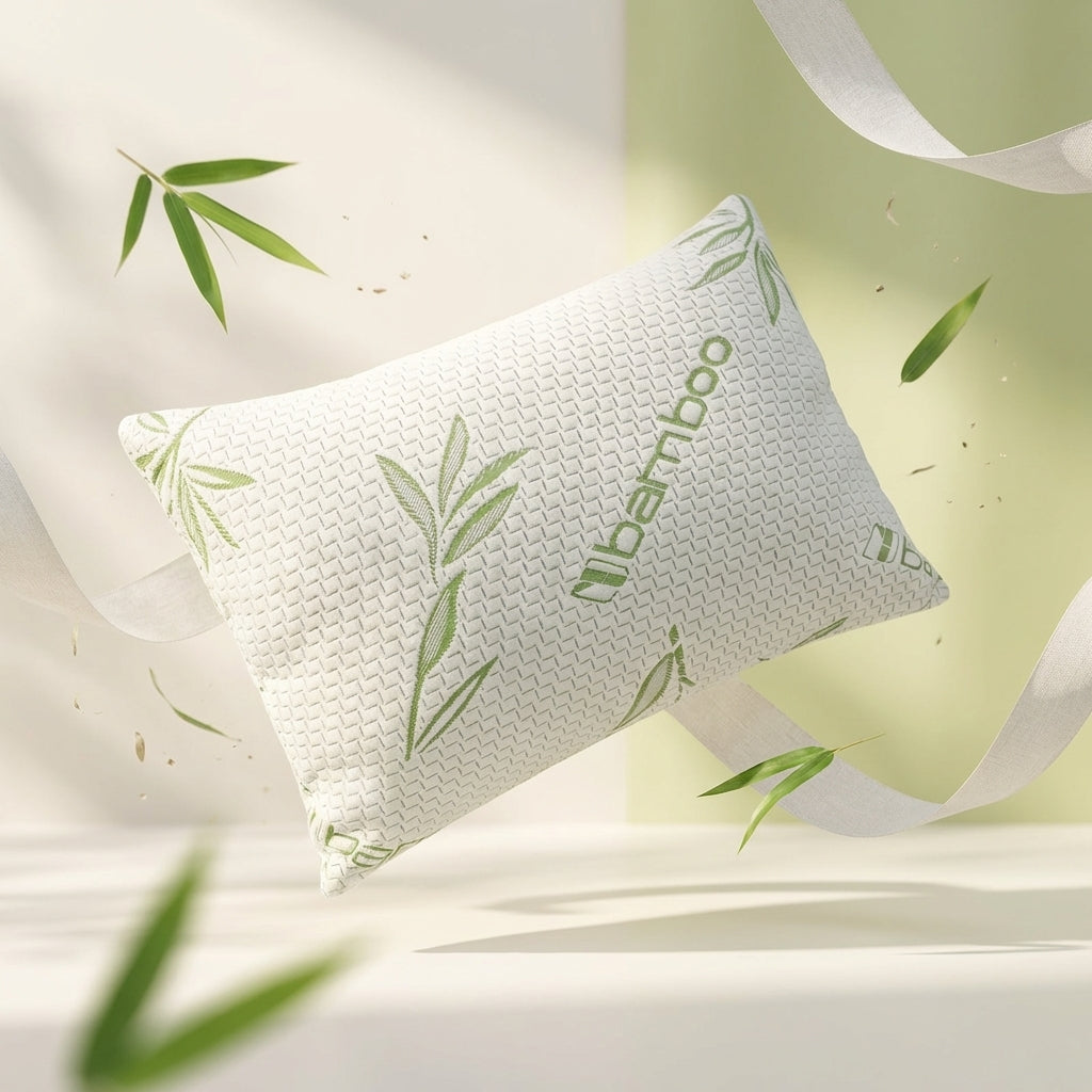 Almohada Ortopédica Viscoelástica de Bambú | Memory Foam Ergonómica