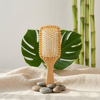 Cepillo de Cabello en Bambú Natural
